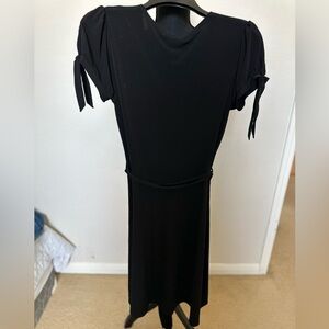 APT9 Women Wrap Belt Dress Size M Black Midi Stretch‎ UPF 40 Dri Xtreme